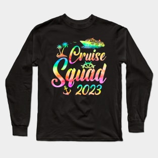 Cruise Squad 2023 Summer Vacation Family Friend Travel Group Long Sleeve T-Shirt